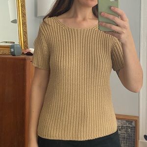 Talbots knit silk top